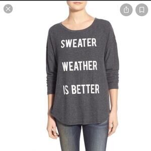 signorelli “sweater weather is better “ sweater size large